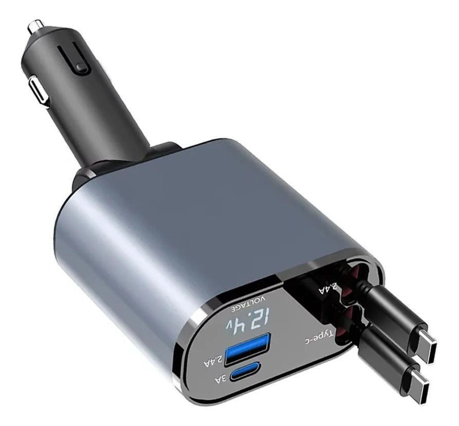 Cargador Usb-c  4 en 1  para carro