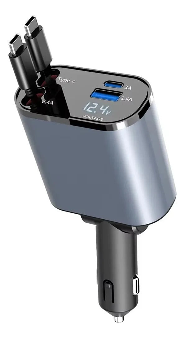 Cargador Usb-c  4 en 1  para carro